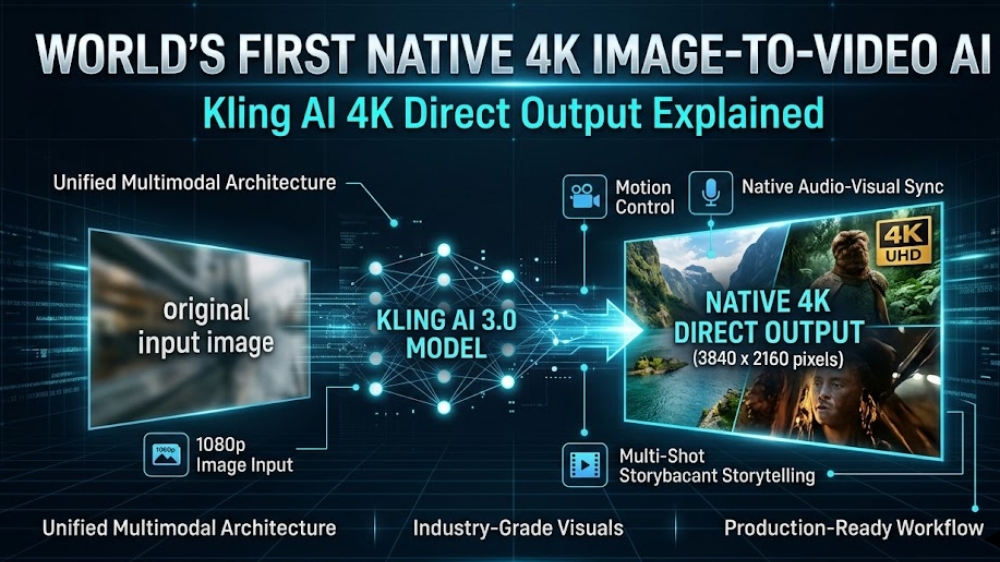 World's First Native 4K Image-to-Video AI: Kling AI 4K Direct Output Explained